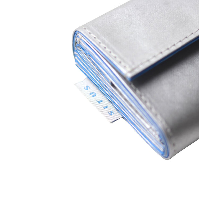SITUS Minimalist Wallet Tyvek® | Silver×Cobalt Blue