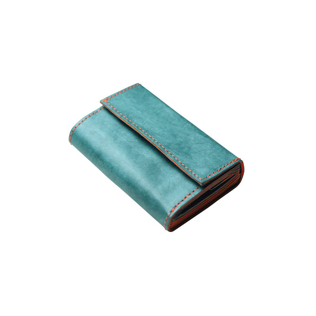 SITUS Minimalist Wallet Tyvek® | Teal Green×Fluorescent Orange