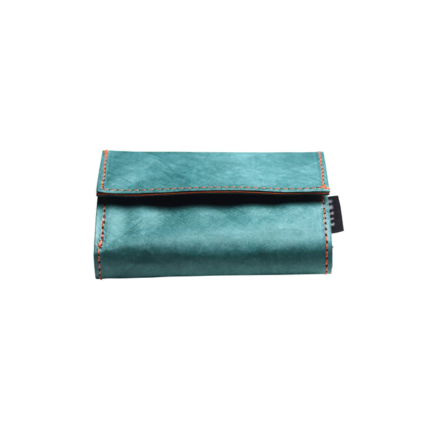 左利き用 SITUS Minimalist Wallet Tyvek® | Teal Green×Fluorescent Orange