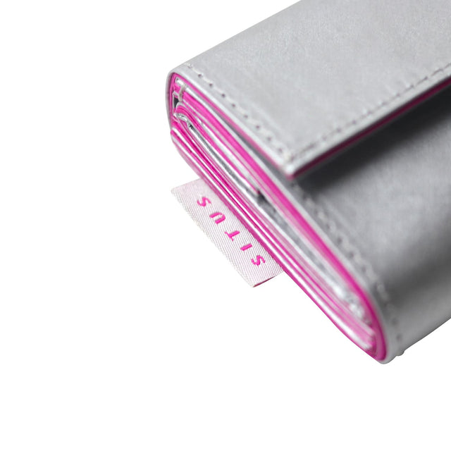 SITUS Minimalist Wallet Tyvek® | Silver×Bright Pink