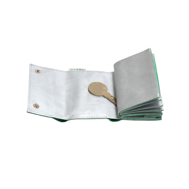 左利き用 SITUS Minimalist Wallet Tyvek® | Silver×Cobalt Green