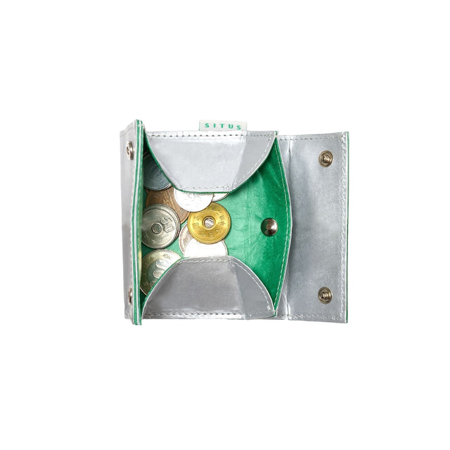 <tc>SITUS Minimalist Wallet Tyvek® | Silver×Cobalt Green</tc>