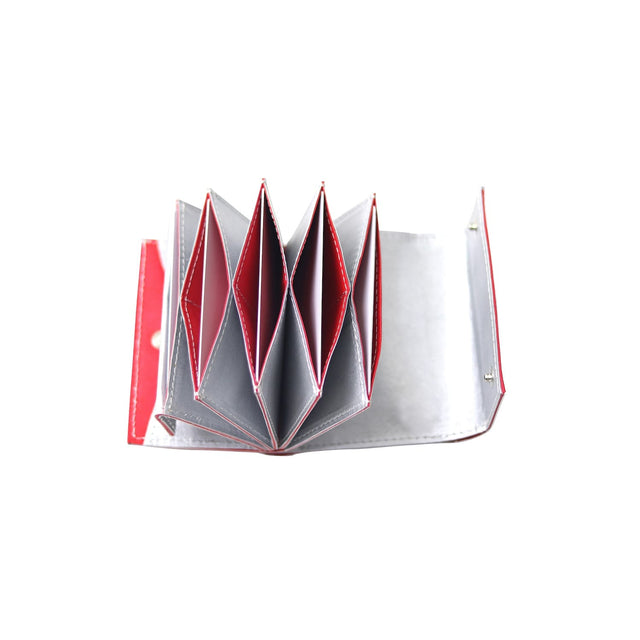 SITUS Minimalist Wallet Tyvek® | Silver×Red