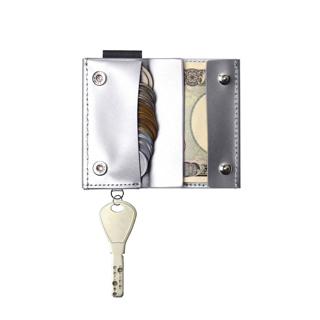 SITUS Micro Wallet Recycled Leather | Silver