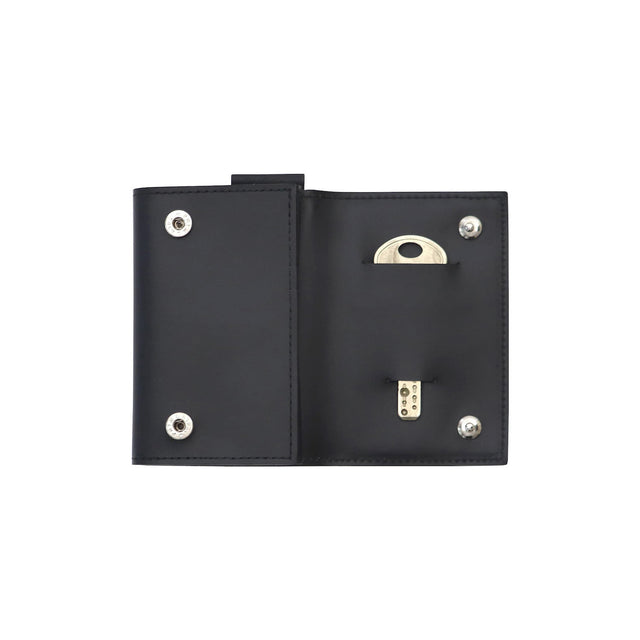 SITUS Tiny Wallet Recycled Leather | Black【Key Pocket付き】