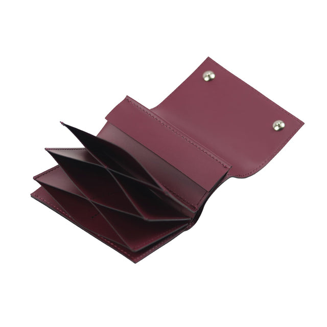 SITUS Tiny Wallet Recycled Leather | Wine Red