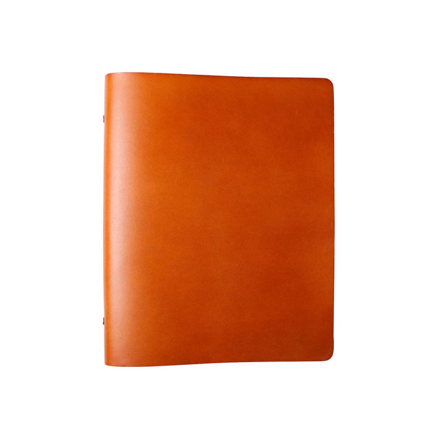 2-Ring Leather Binder | Brown