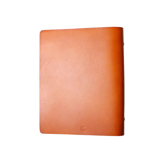 2-Ring Leather Binder | Brown