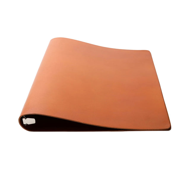 2-Ring Leather Binder | Brown
