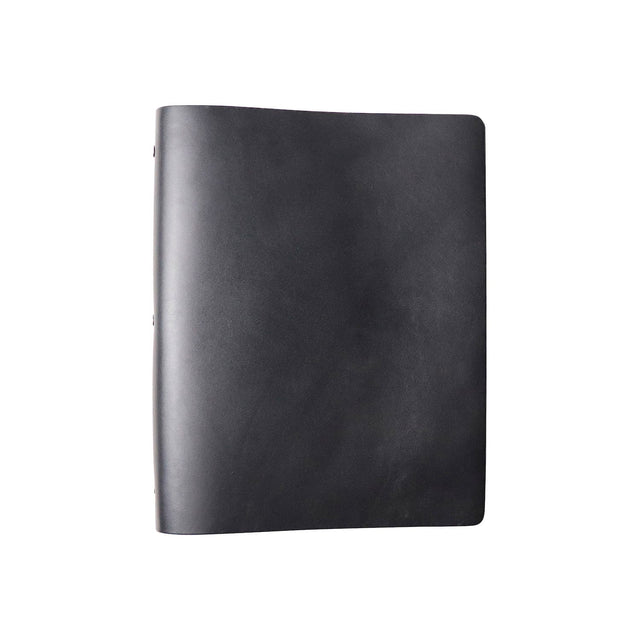 30-Ring Leather Binder | Black
