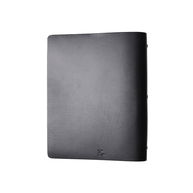 30-Ring Leather Binder | Black
