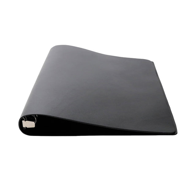30-Ring Leather Binder | Black