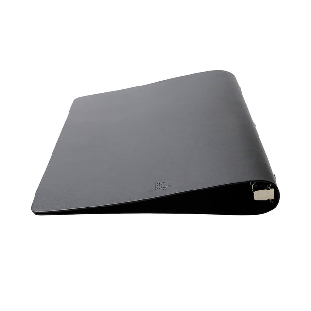 30-Ring Leather Binder | Black
