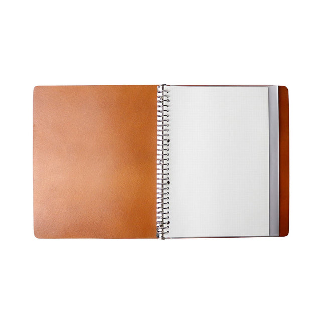 30-Ring Leather Binder | Brown
