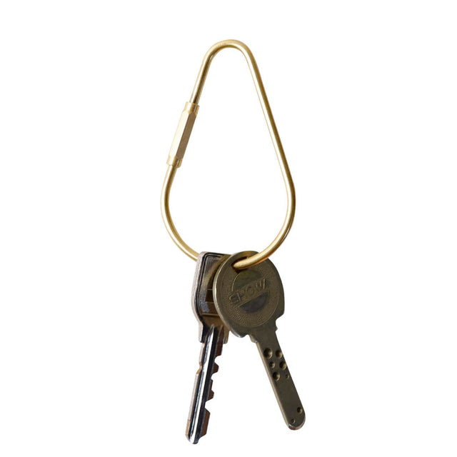 SITUS Brass Screw Lock Keychain | Drop Shape