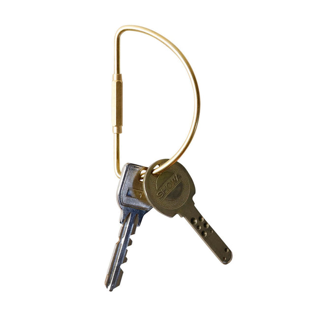 SITUS Brass Screw Lock Keychain | D-Shape