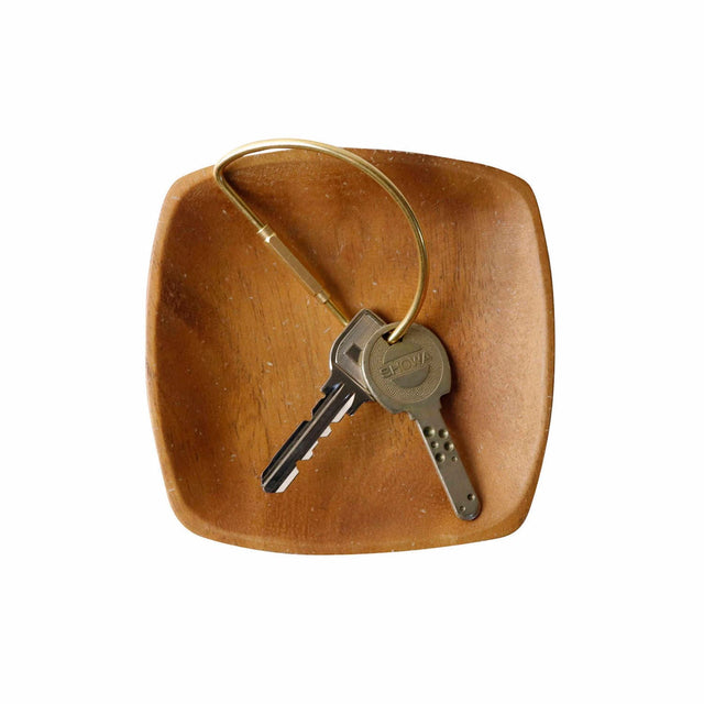 SITUS Brass Screw Lock Keychain | D-Shape