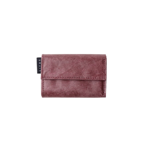 SITUS Minimalist Wallet Tyvek® | Dark Red