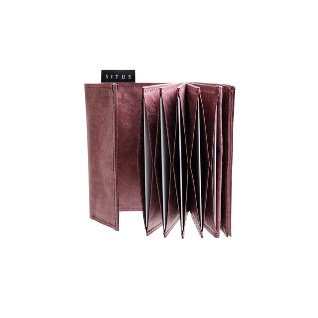 <tc>왼손잡이용 SITUS Minimalist Wallet Tyvek®️️️ | Dark Red</tc>