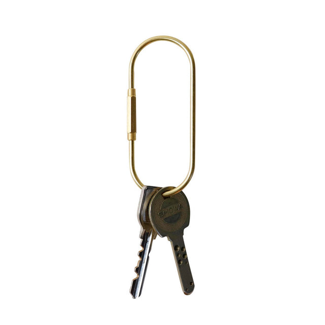 SITUS Brass Screw Lock Keychain | Pill Shape