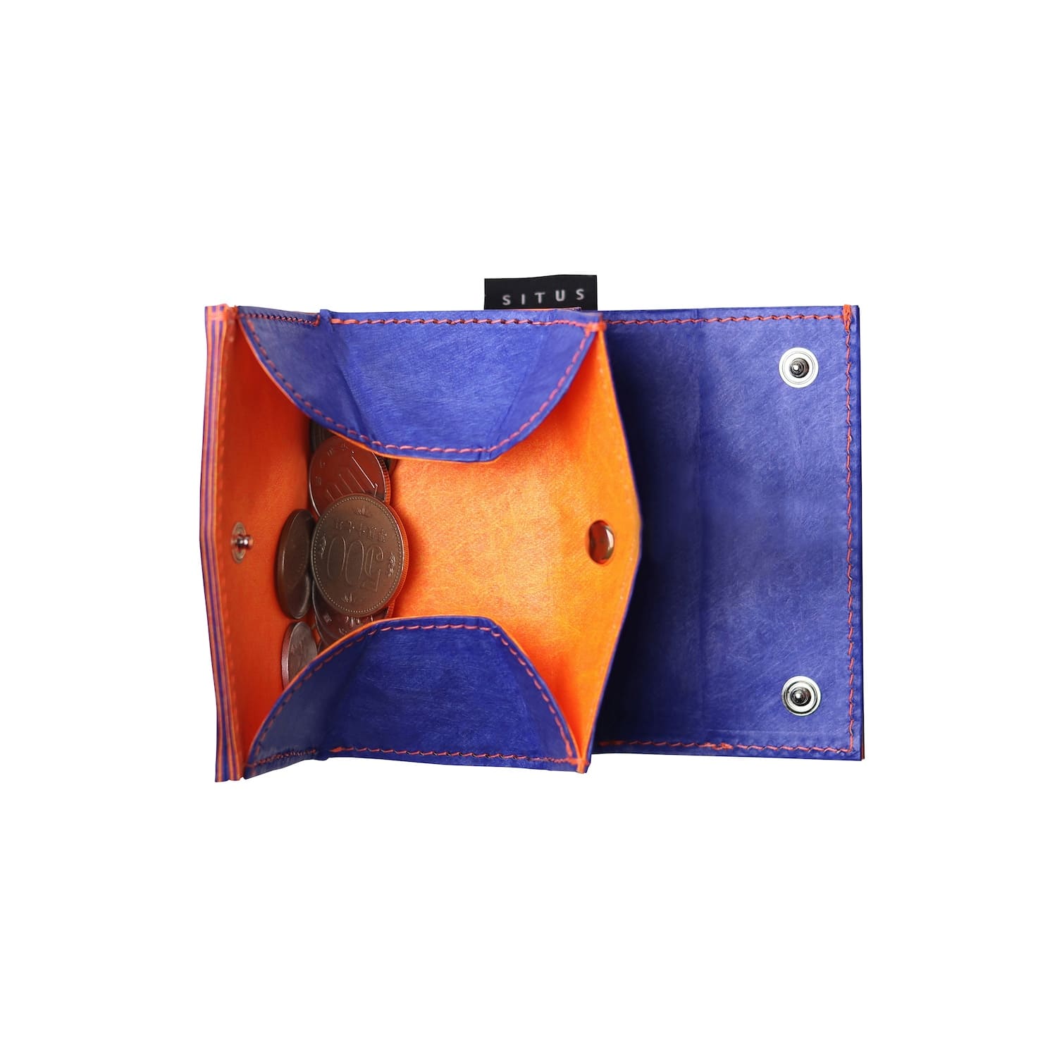 SITUS Minimalist Wallet Tyvek® | Blue×Fluorescent Orange – SITUS.TOKYO