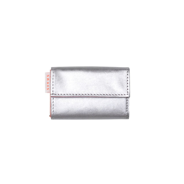 SITUS Minimalist Wallet Tyvek® | Silver×Fluorescent Orange