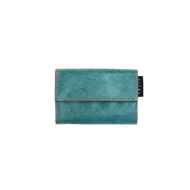 左利き用 SITUS Minimalist Wallet Tyvek® | Teal Green×Fluorescent Orange