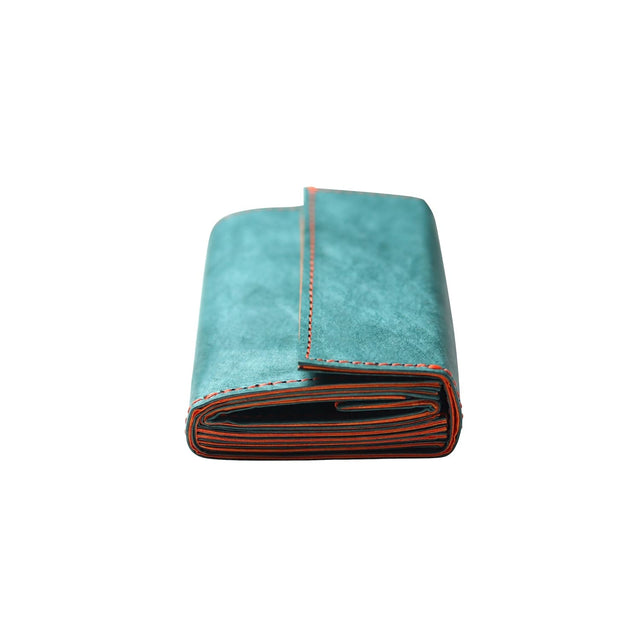SITUS Minimalist Wallet Tyvek® | Teal Green×Fluorescent Orange