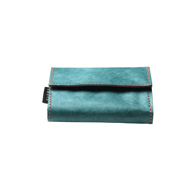 SITUS Minimalist Wallet Tyvek® | Teal Green×Fluorescent Orange