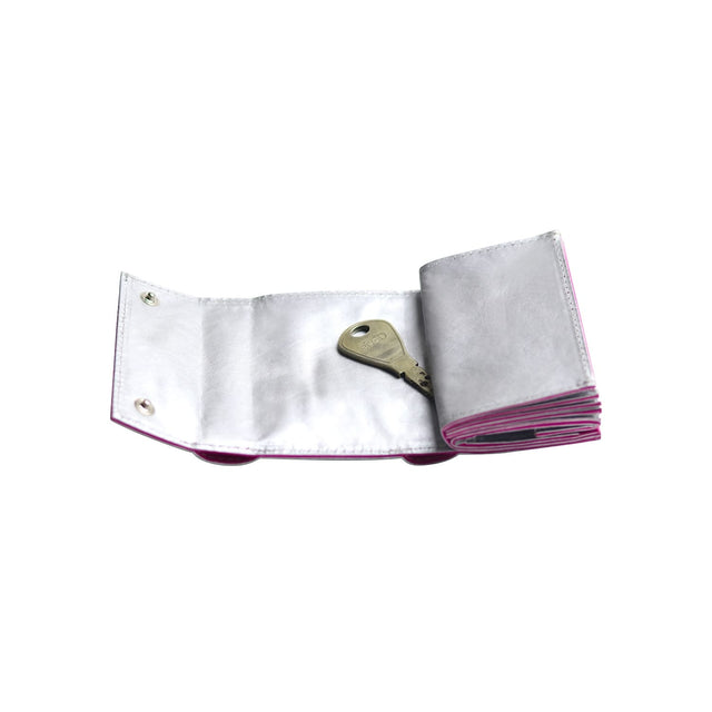 左利き用 SITUS Minimalist Wallet Tyvek® | Silver×Bright Pink