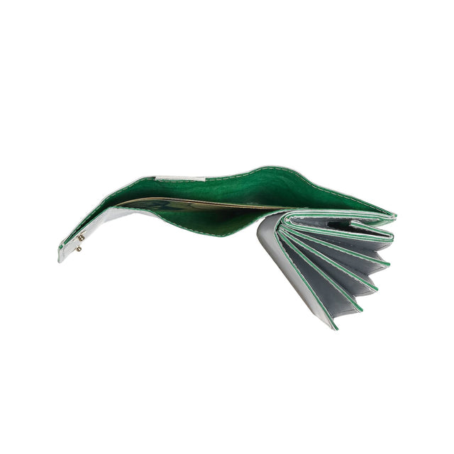 左利き用 SITUS Minimalist Wallet Tyvek® | Silver×Cobalt Green