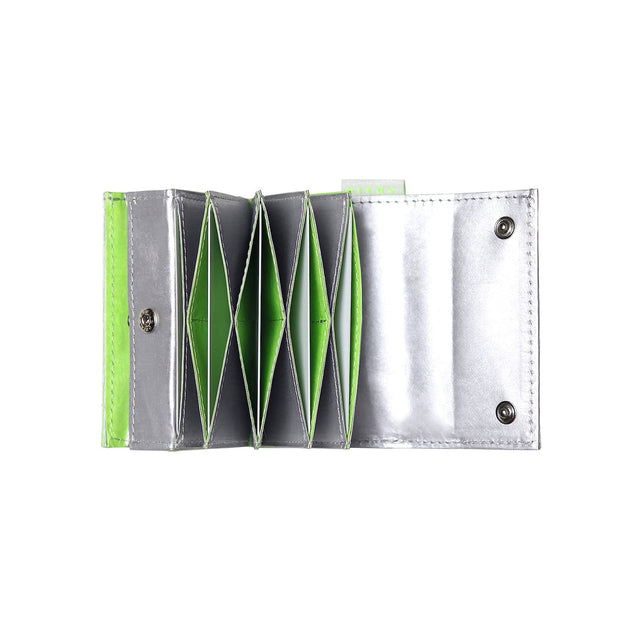 SITUS Minimalist Wallet Tyvek® | Silver×Fluorescent Green