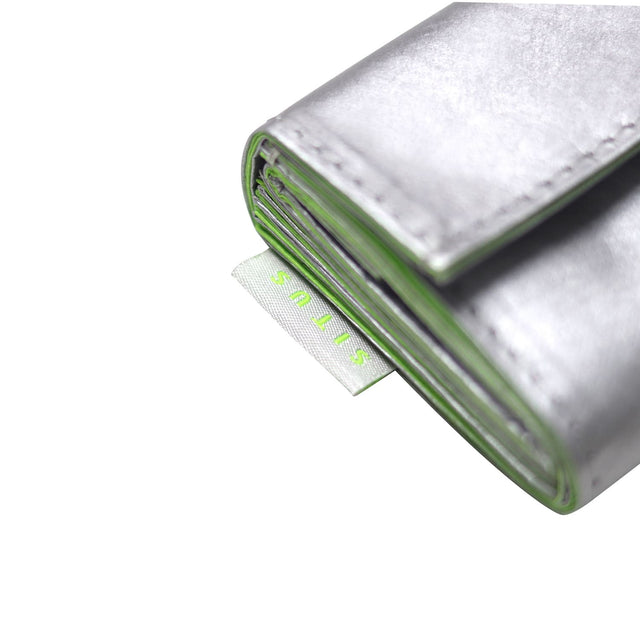 SITUS Minimalist Wallet Tyvek® | Silver×Fluorescent Green