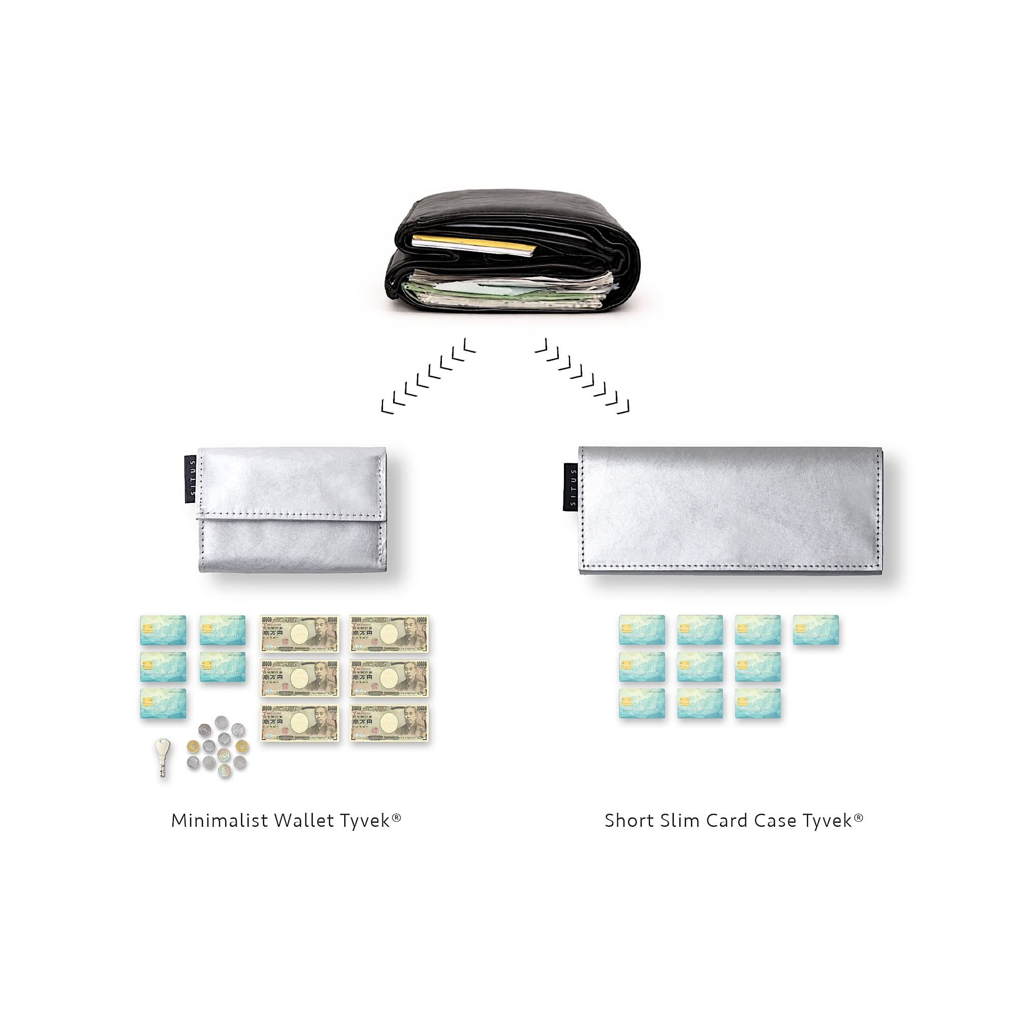 ♦︎SITUS SHORT SLIM CARD CASE TYVEK® – SITUS.TOKYO