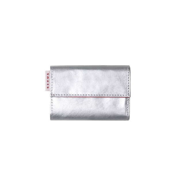 SITUS Minimalist Wallet Tyvek® | Silver×Red