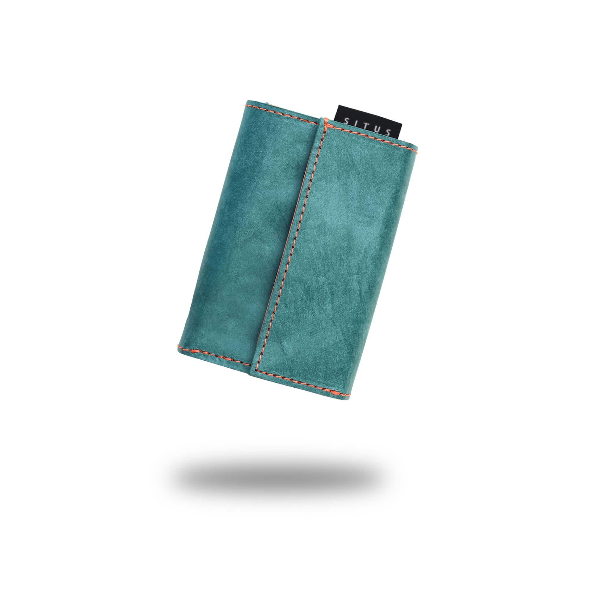 SITUS Minimalist Wallet Tyvek® | Teal Green×Fluorescent Orange