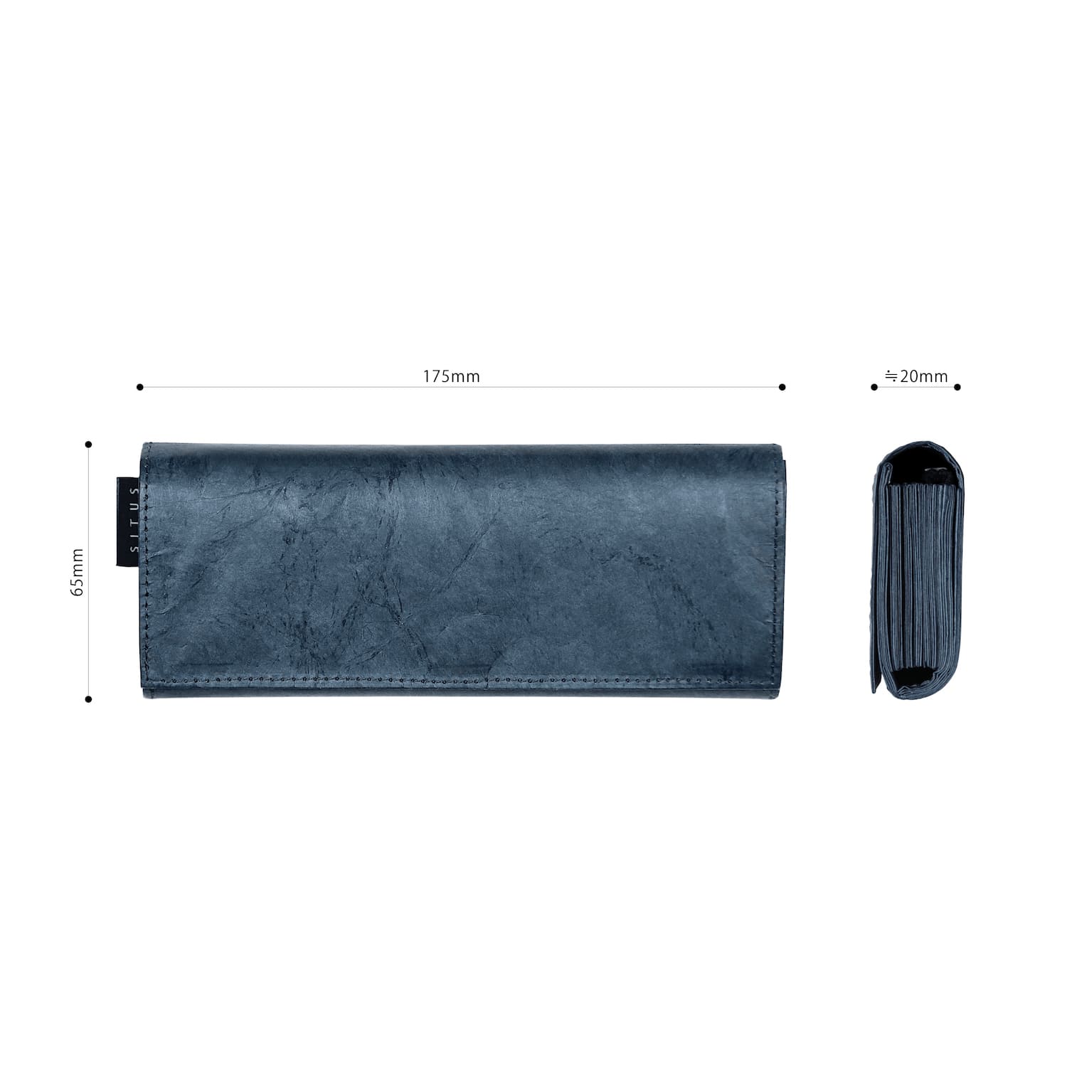 SITUS Short Slim Wallet Tyvek® | Midnight Blue – SITUS.TOKYO