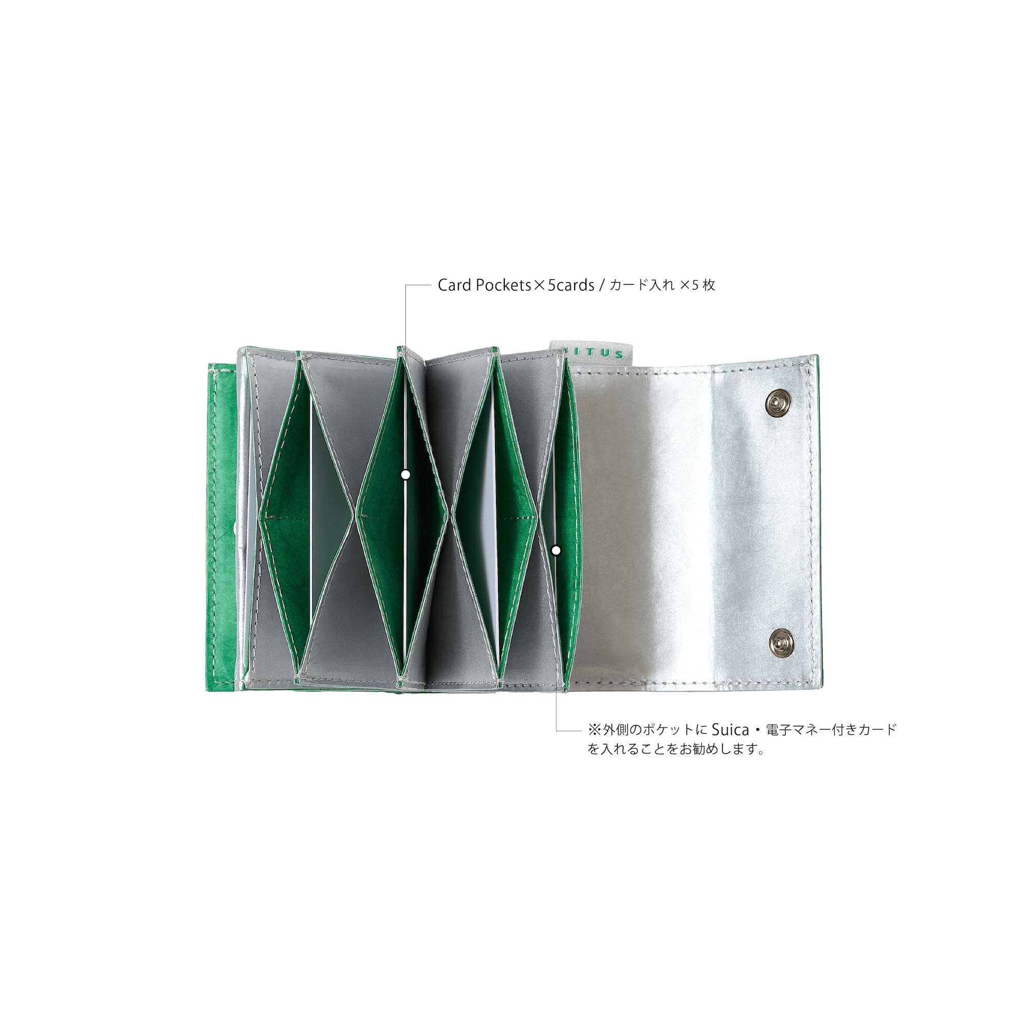 SITUS Minimalist Wallet Tyvek® | Silver×Cobalt Green – SITUS.TOKYO