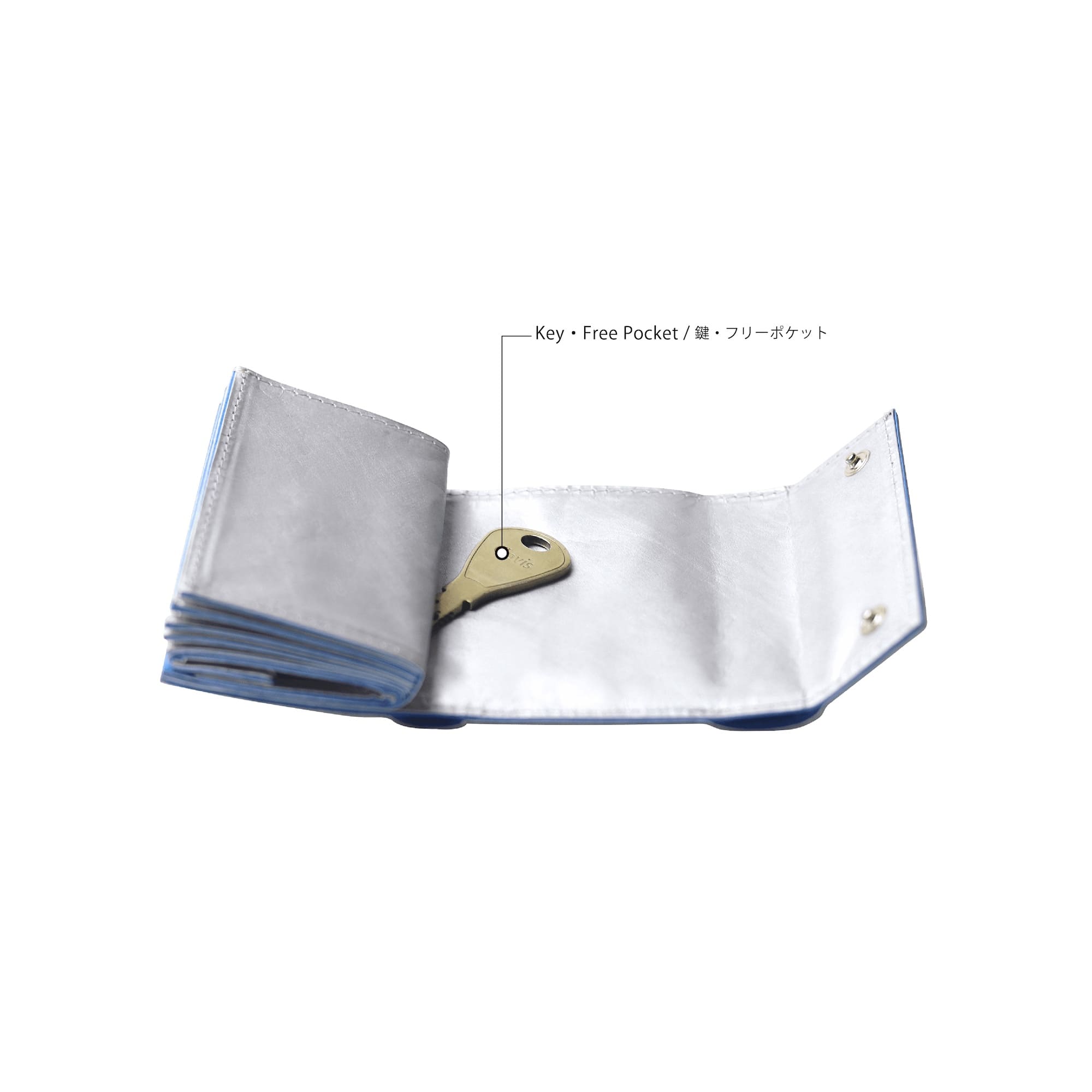 SITUS Minimalist Wallet Tyvek® | Silver×Cobalt Blue – SITUS