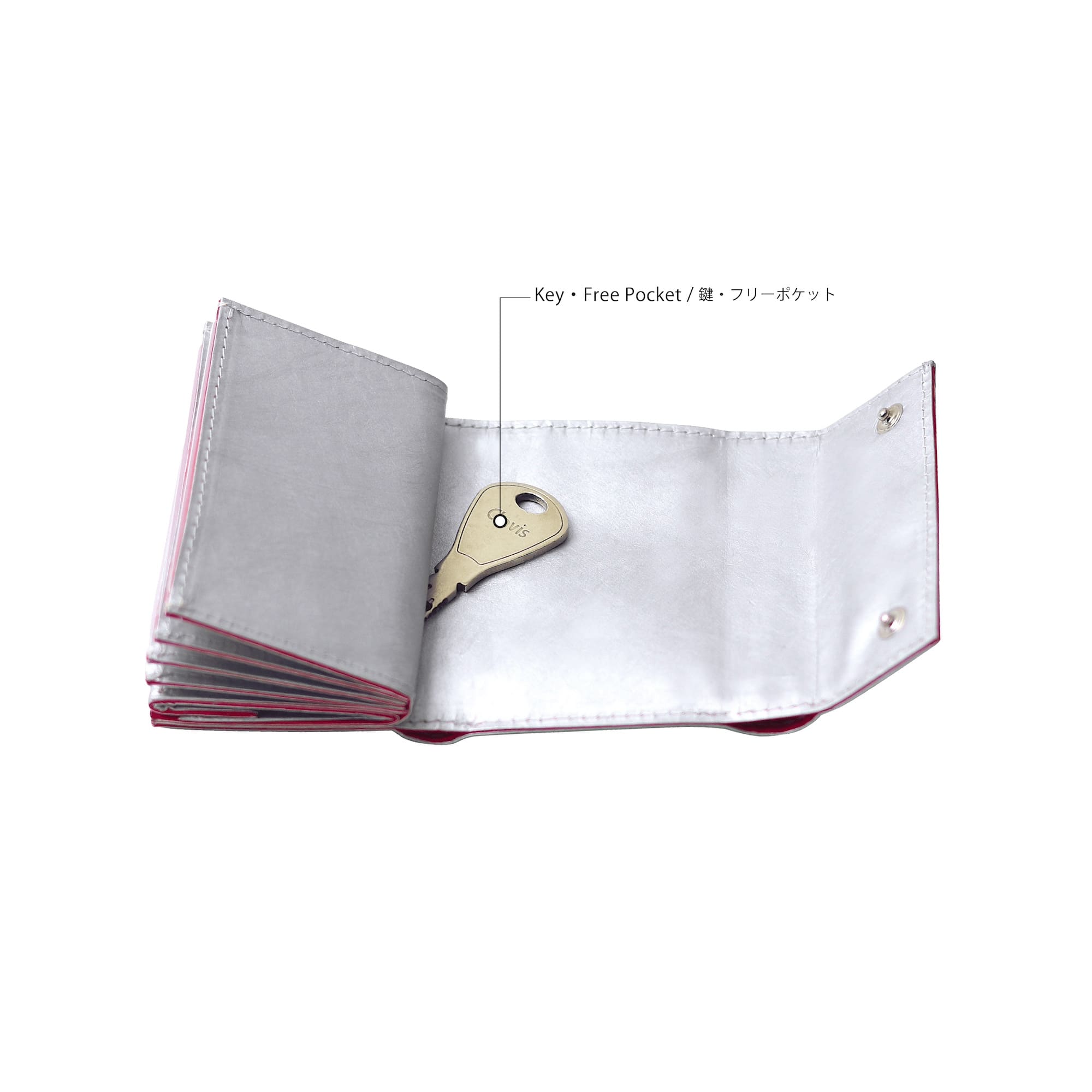 SITUS Minimalist Wallet Tyvek® | Silver×Red – SITUS.TOKYO