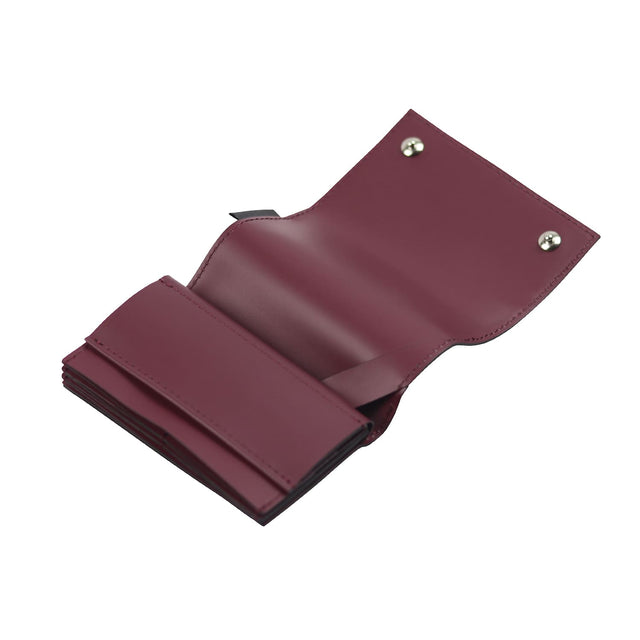 SITUS Tiny Wallet Recycled Leather | Wine Red