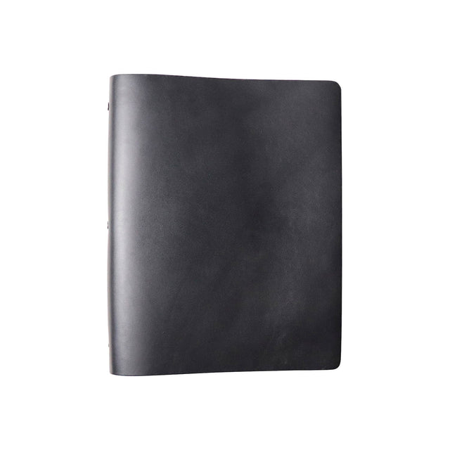 30-Ring Leather Binder | Black