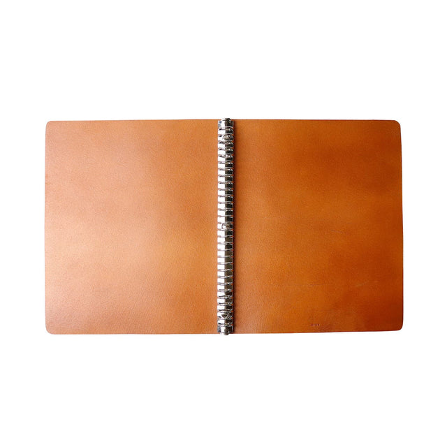 30-Ring Leather Binder | Brown